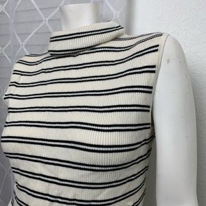 Cato Tops - CATO turtle neck striped tank top Cato Tops - CATO turtle neck striped tank top